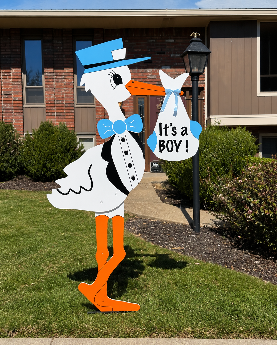 Classic Baby Announcement Stork Rental